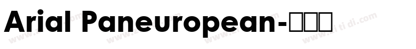 Arial Paneuropean字体转换